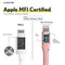 Overtime Lightning Charger Set of 3, 10ft iPhone Charger Cable, Apple MFi Certified, Rose Gold OTDCIP10BRGX3 - alternate 7
